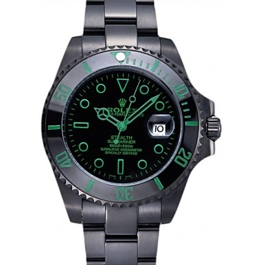 Aaa replica watch 622007 Black Stealth Rolex Submariner Ceramic 0819